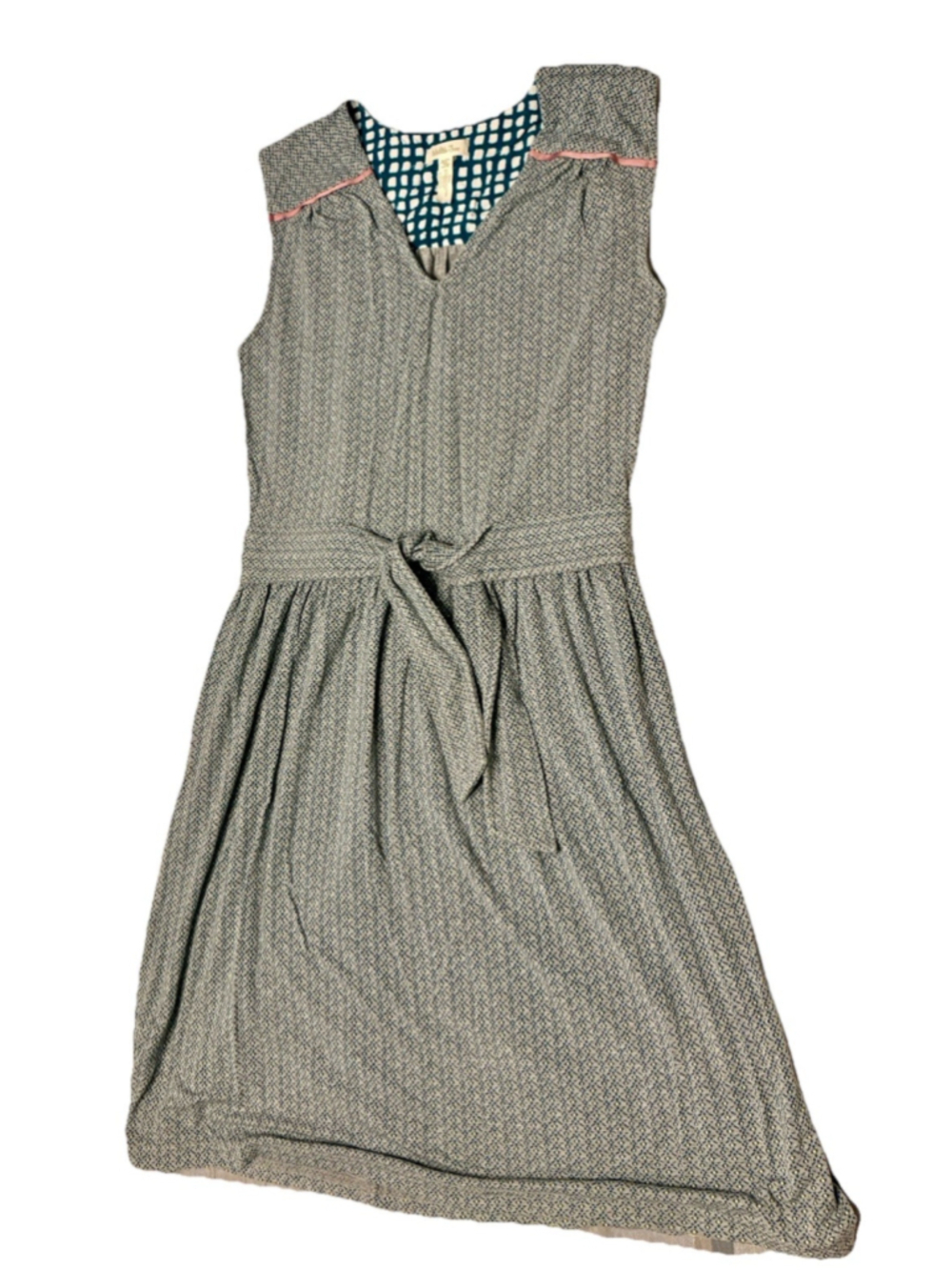 Matilda Jane Whimsical Dress Womens Small Blue Geometric Fit Flare Boho Cottage